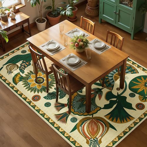 Tapete Joydeco Floral Egipto Boho 5x7 miniatura 7