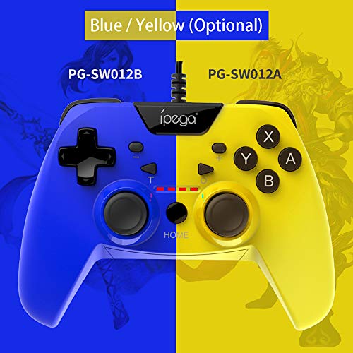 Loijon PG-SW012 Controlador com fio Gamepad Cabo de 3 metros Turbo com vibração dupla Compatível com