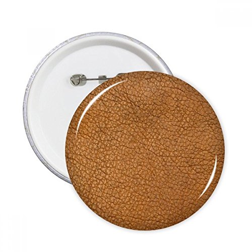 Badge rond en cuir Abstract Design vêtement décoration pins lot de 5