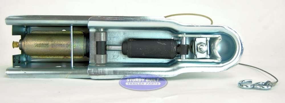 Sturdy Built Titan Model 60 Drum Trailer Surge Brake Actuator Coupler 2 inch Ball, 7,000lb Lever Lock