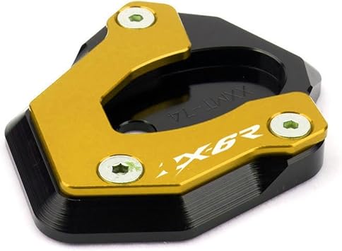 Motorcycle Kickstand Extender Foot Side Motorcycle CNC Kickstand Foot Side Stand Extension Support Plate Pad With Logo For Kawa&saki ZX-6R ZX6R ZX 6R ZX-10R ZX10R 10R