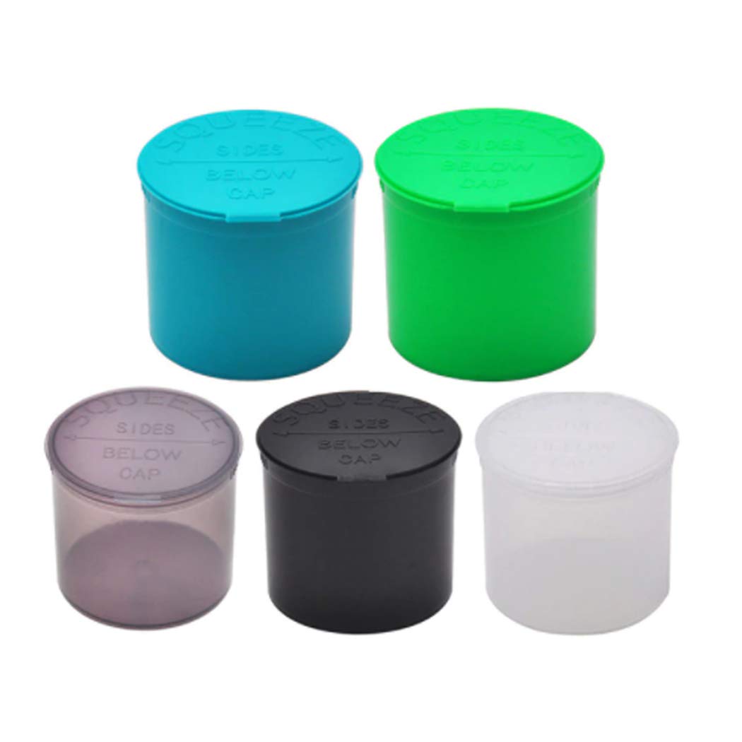 90D Large Pop Top Squeeze Bottles Container Plastic Child Resistant Storage 4pcs
