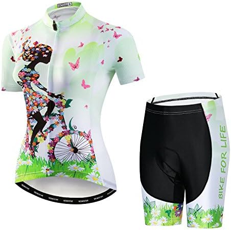 Zestawy koszulek rowerowych damskie letnie koszulki rowerowe z krótkim rękawem zestaw odzieży rowerowej
