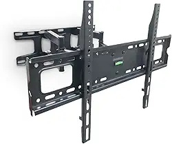 Suporte Para TV 37 a 86 Polegadas Lcd Led Universal com Inclinação Samsung Sony LG Philco Quarto Sala Padrão VESA Preto SparkBr