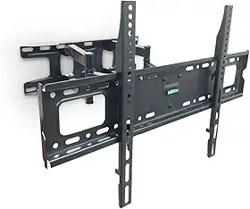 Suporte Para TV 37 a 86 Polegadas Lcd Led Universal com Inclinação Samsung Sony LG Philco Quarto Sala Padrão VESA Preto SparkBr