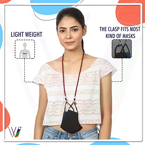 Image of Unisex Spec Holder Hook & Loop Anit Slip Eyewear Lanyard Fabric Strap Chain
