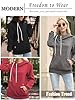 Cindeyar Hoodies for Women UK Oversized Hoodie Womens Autumn Winter Long Sleeve Ladies Hoodies Pullover Sweatshirts with Pockets Grey #4