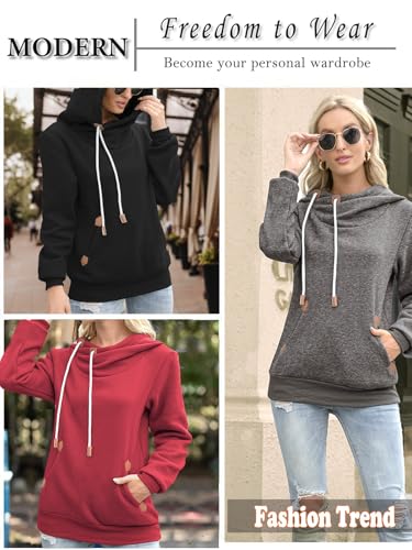 Hoodies for Women UK Oversized Hoodie Womens Autumn Winter Long Sleeve Ladies Hoodies Pullover Sweatshirts with Pockets - Image 6