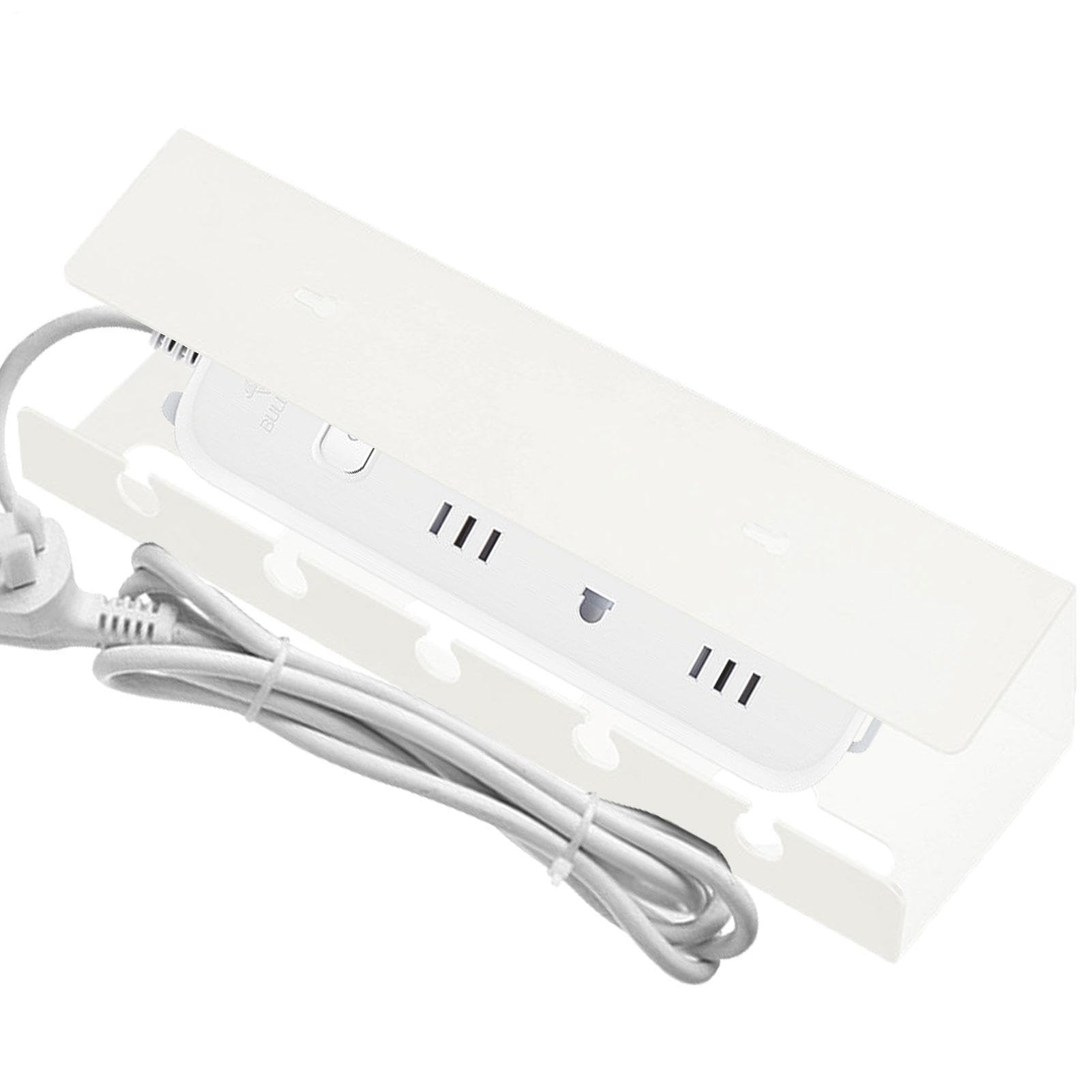 Kabel-Management-Tablett ohne Bohren, Kabelmanagement unter dem Schreibtisch, Bohrkabelregal ohne Gestell, selbstklebendes -Design, Kabelversteck, Heimschreibtisch, Drahtverstecker