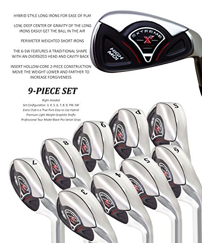 Extreme X7 High MOI Complete 9-Piece Men's Iron Set (3-SW) Right Handed Regular Flex R Flex Club