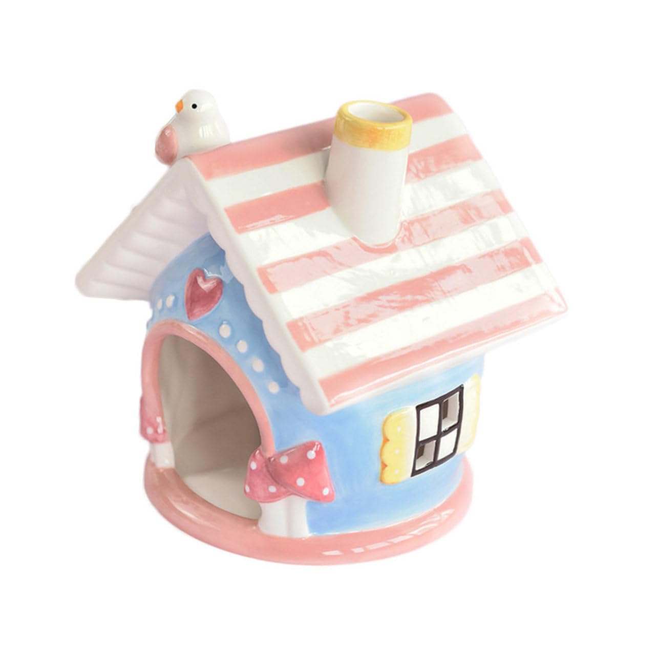 Keramik Hamsterhaus in Rosa, Kleines Haustierbett für Hamster