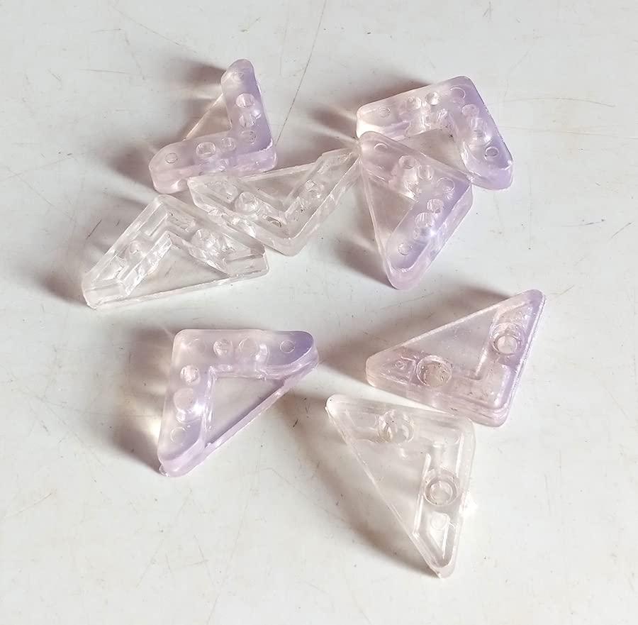 PVC Glass Corner Holder (Clear) 8 Pcs (006)-image-6