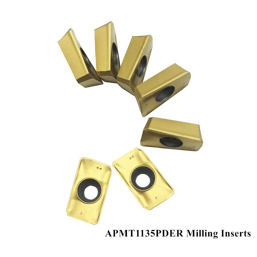 JTR 3pcs 90 Degree BAP300R End Mill Holders Indexable Inserts Tool Holder with 10pcs APMT1135PDER Milling Inserts for Machining Steel, Cast Iron — Amazon image 3