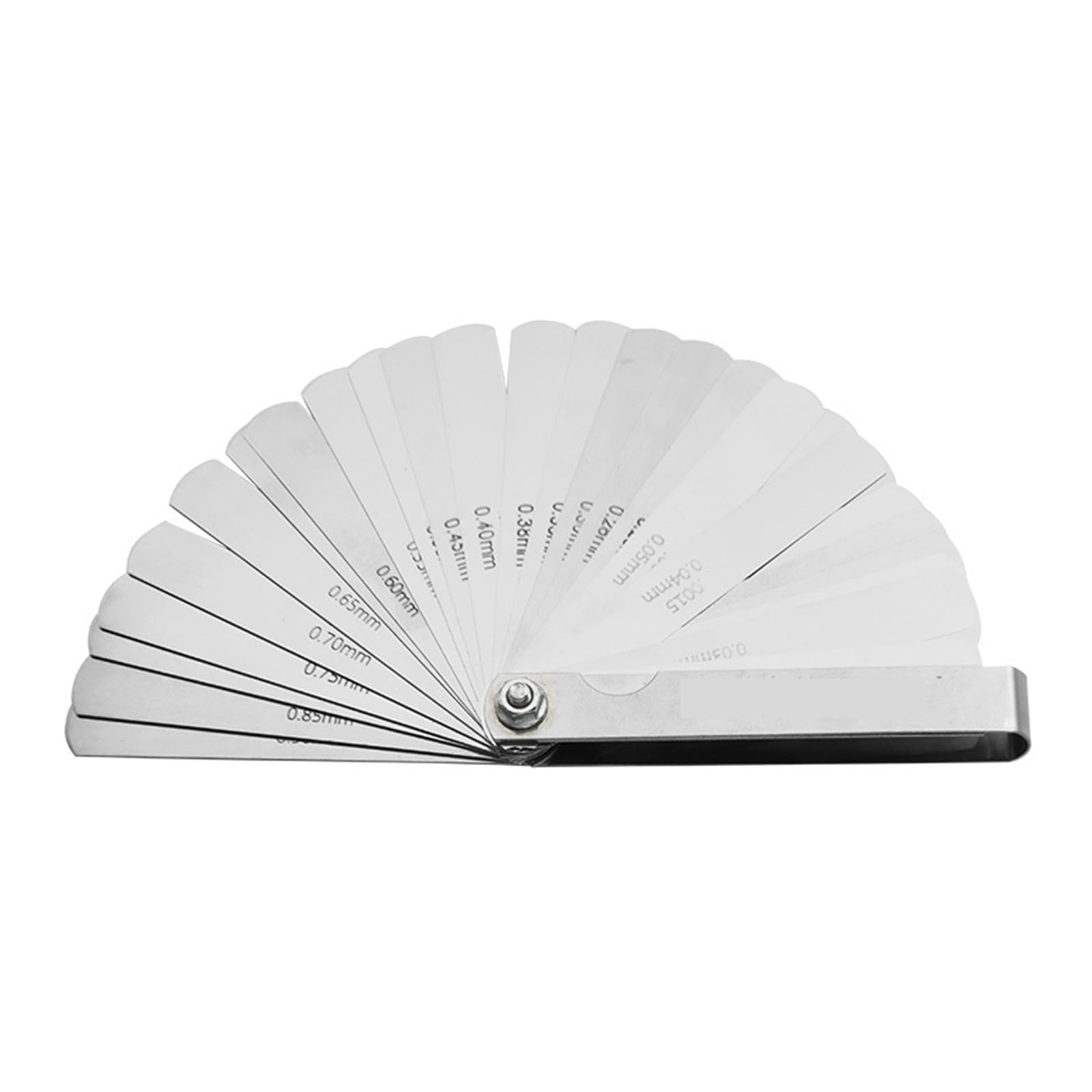 Feeler Gauges, 32 in 1 Blade Feeler Gauge Metric and in Gap Measuring Tool Stainless Steel