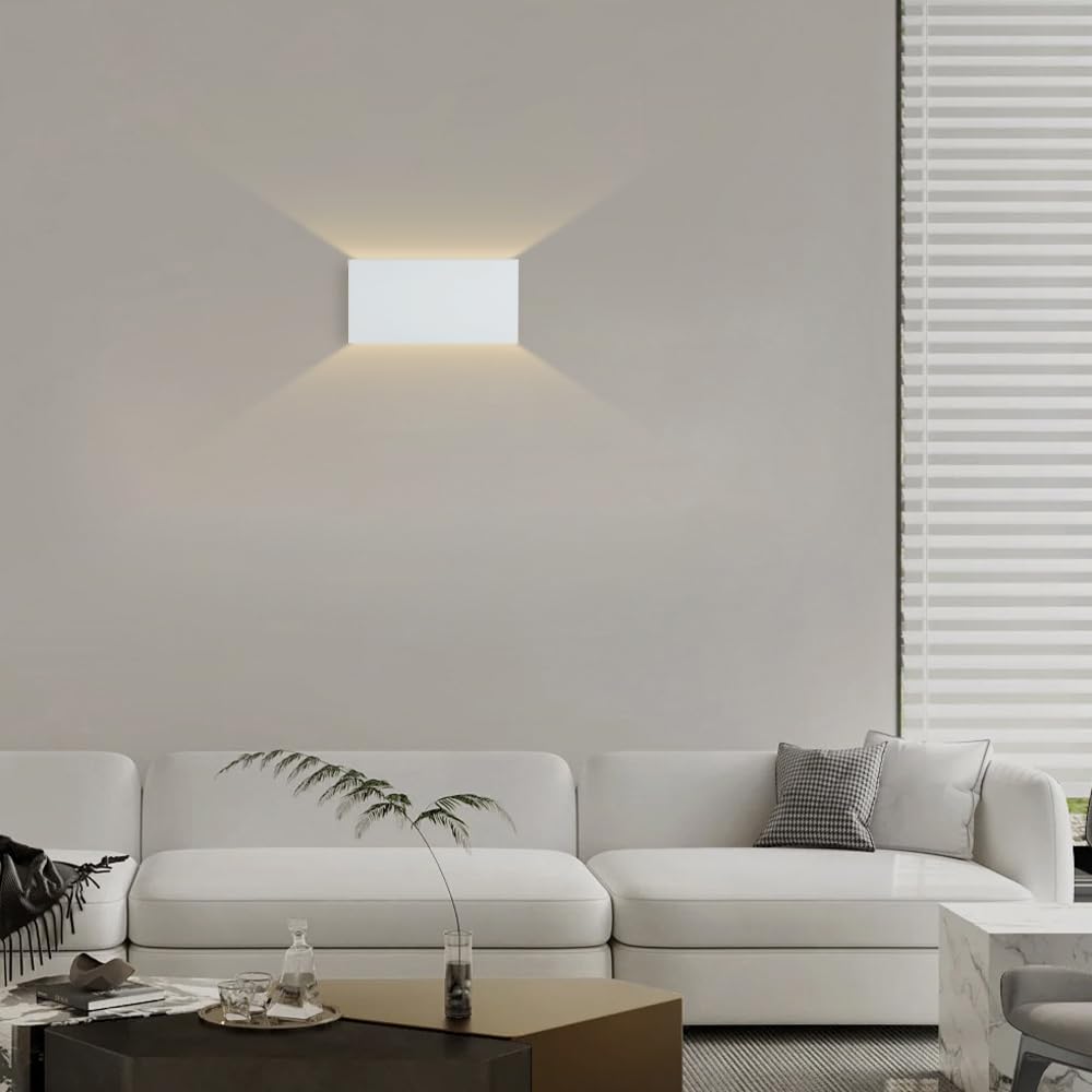 Mini lampka nocna, ultracienka metalowa lampa z przełącznikiem dotykowym, lampa LED, lampa ścienna z pilotem zdalnego sterowania, oświetlenie w górę i w dół
