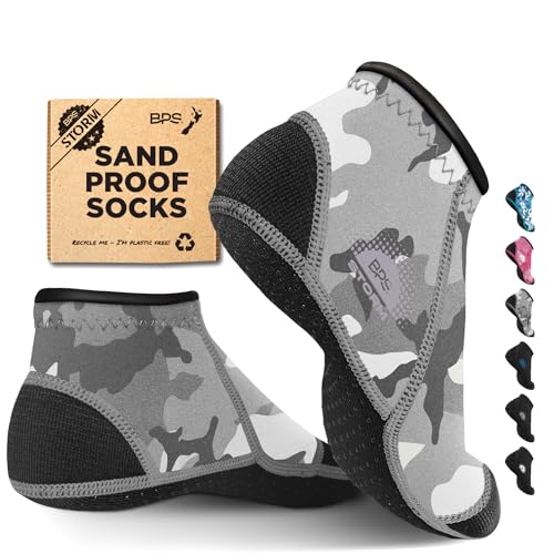 Image of BPS 'Aqua Series' 3mm Neoprene Water Socks for Sand, Beach, Soccer, Volleyball, Wetsuit Booties