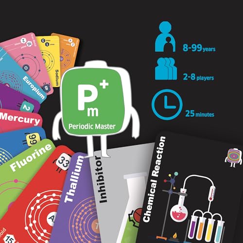 Chalk and Chuckles Card Game- Elemental Blast Periodic Table Game for Kids for Age 10 to 15, Fun Family Game, Learning & Stem Toy, Educational Gift for Boys, Girls 8, 9, 10, 11, 12 Years Old and Up 6 51JoeXNQ02L