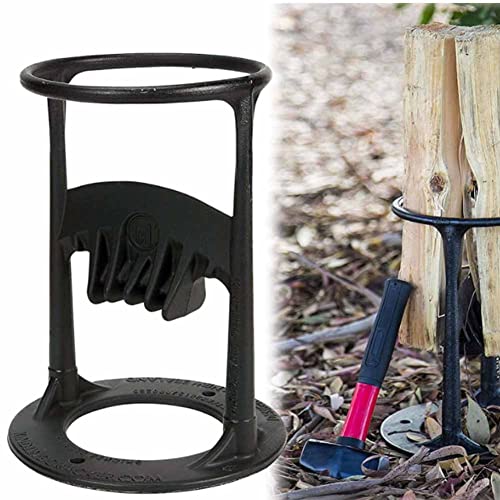 ZYCARE Fendeur de Bois de Chauffage, Manuel Fendeur de bûches, Fendeur de bûches Manuel Fendeur de bûches, Coupe-Bois de Chauffage, Robuste à la Main, divise Le Bois de chauffag Noir Cover