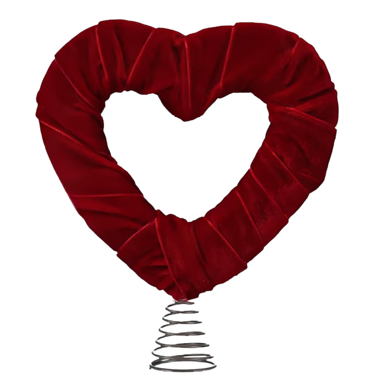LUCKGONI Valentines Heart Tree Toppers With Spring Base For Christmas Decoration Festival Home Party Decoration