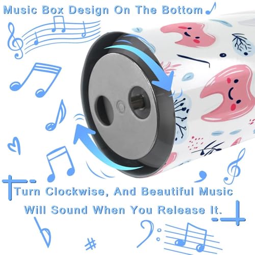Boîte à musique ludique en forme de dent, cadeau de bureau