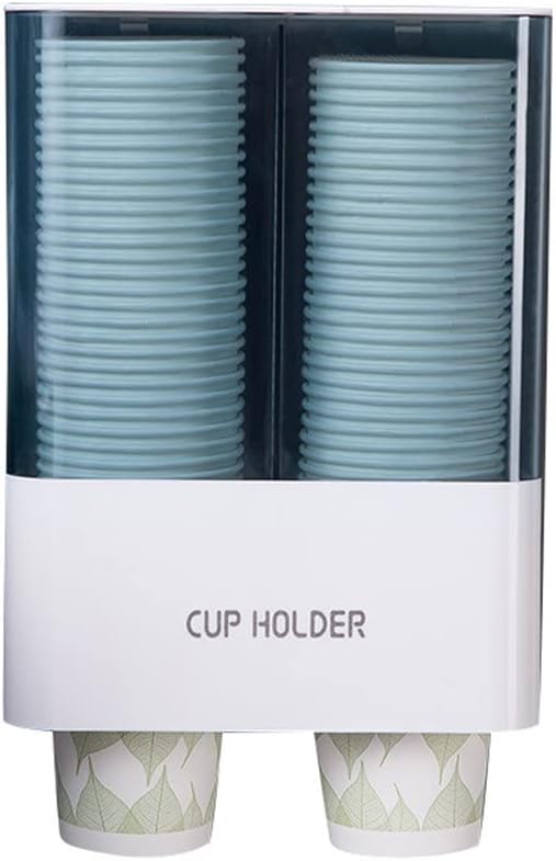 Automatic Water Dispenser Cup Holder Paper Cups Wall Mounted Taker Storage Rack