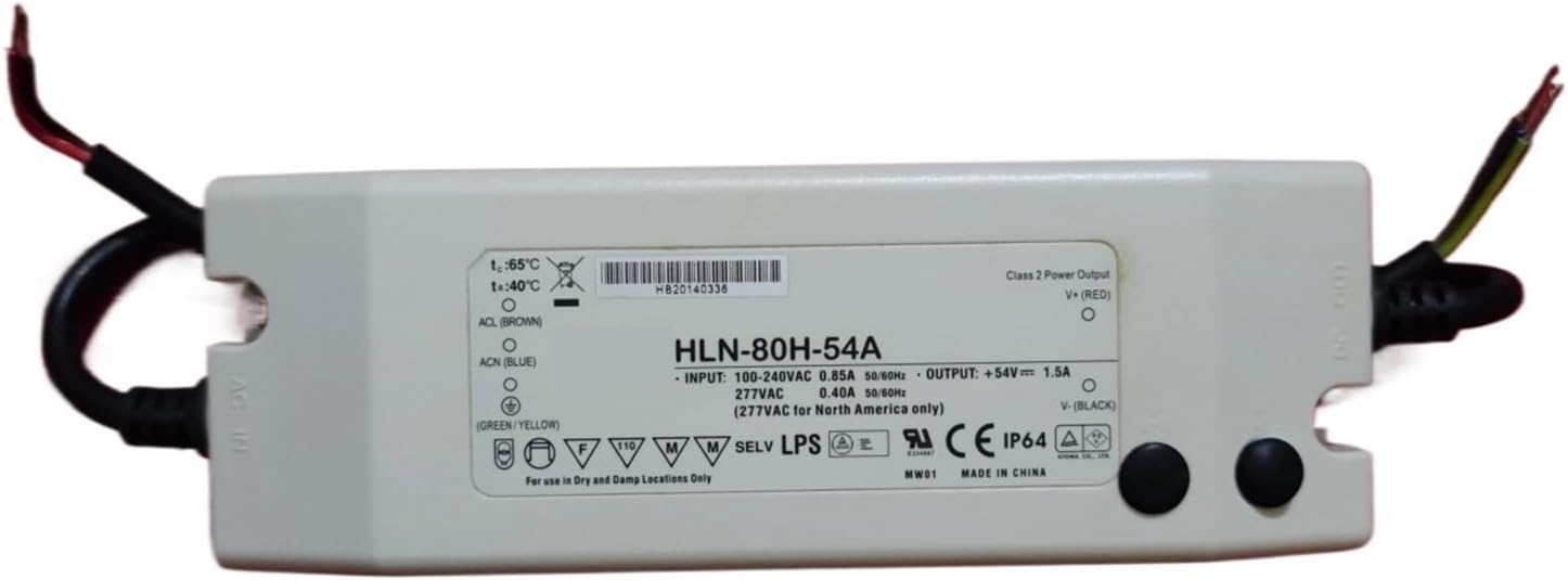 LED HLN-80H- Power 80W/ 12/15/20 Adjustable Light / 24/30/36/42/48/54 Power Supply(HLN-80H-12A)