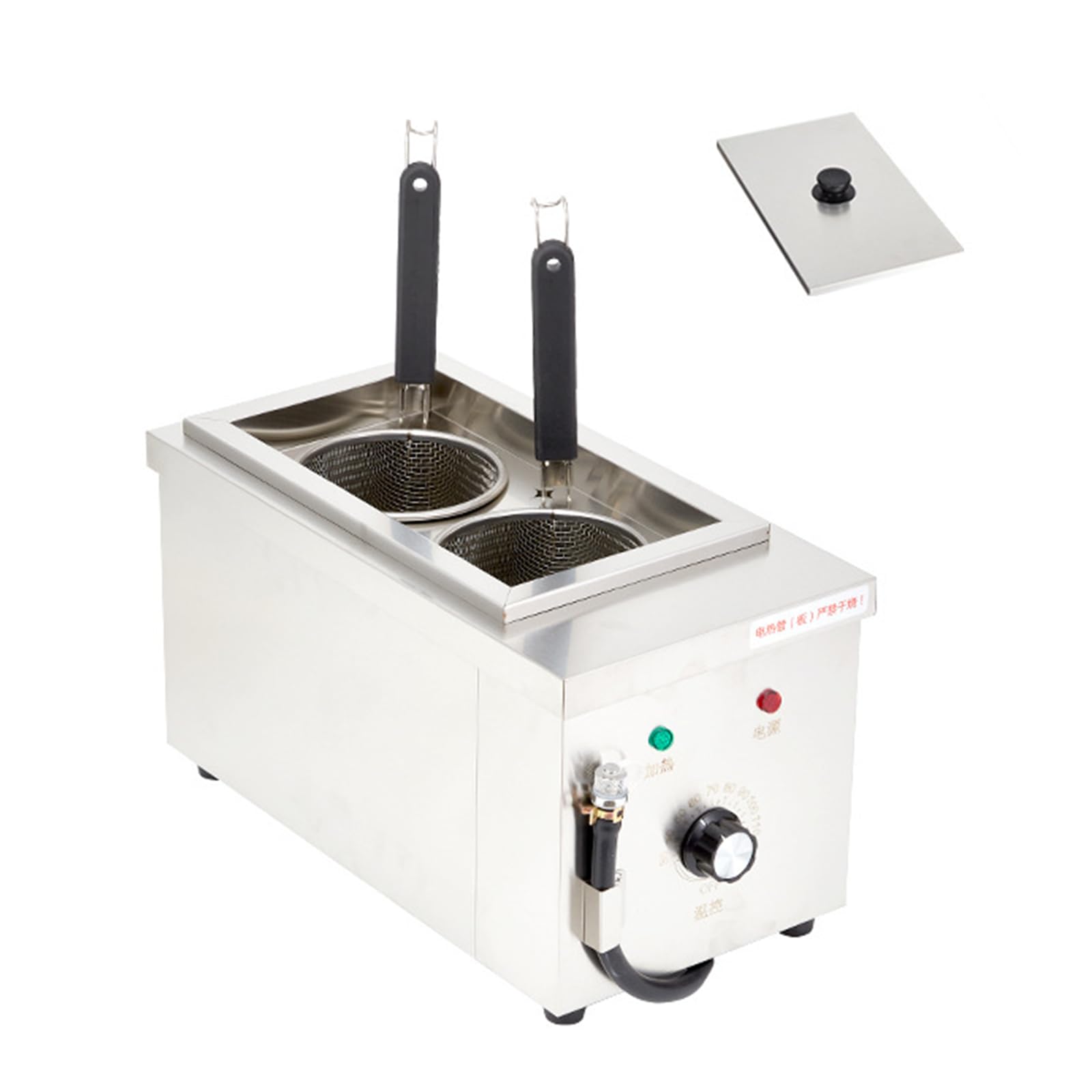 PEIXEN Cuocipasta in Acciaio Inox, Macchina Pasta da 9 L, Macchina Pasta elettrica, 30-100 °C con 2/4/6 cestelli scolapasta, per cuocere Pasta, Spaghetti, Gnocchi, ECC. S