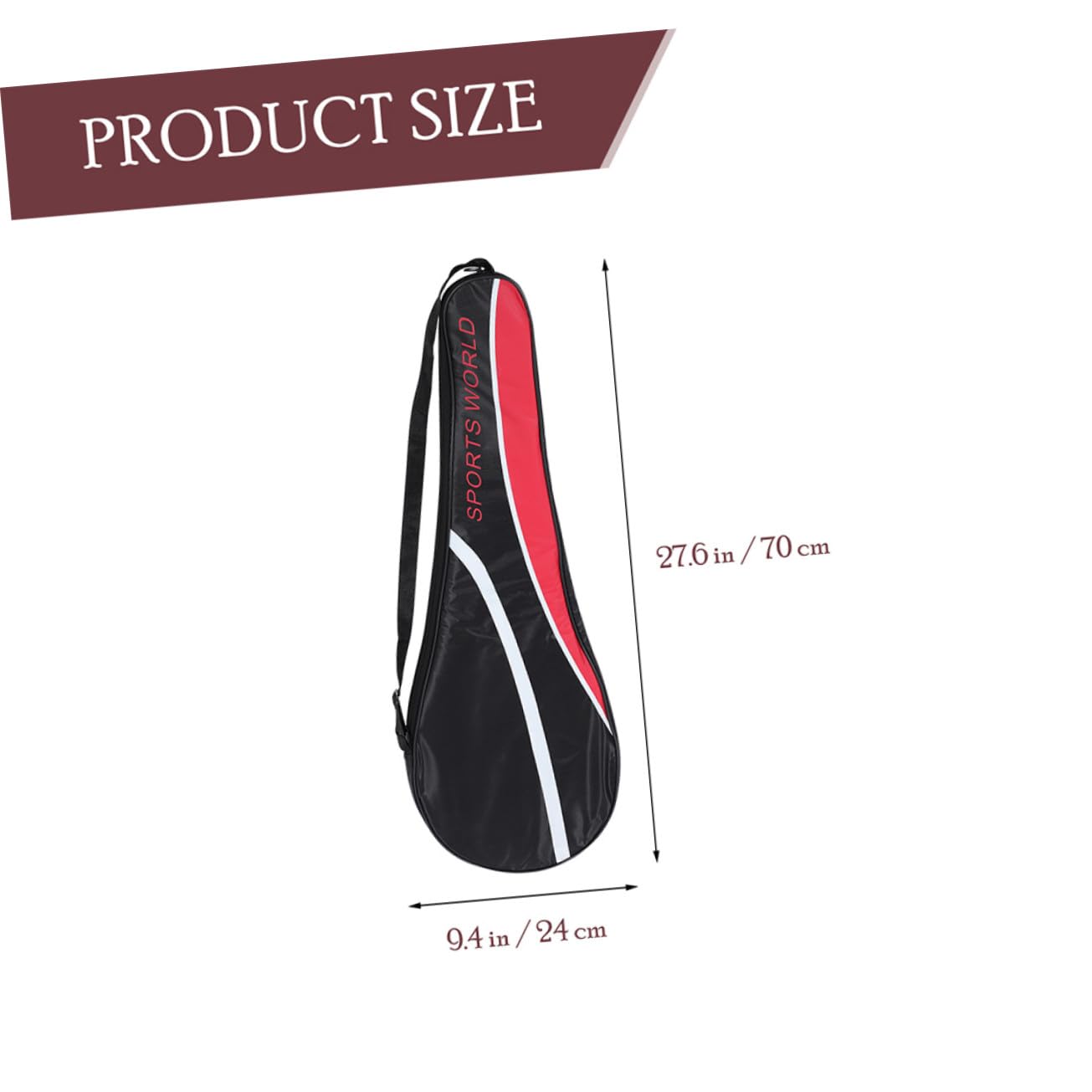 Bolsa Portátil Resistente Tela Oxford para 2 Raquetas de Bádminton