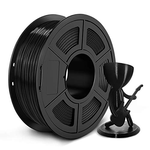 PETG 3D Printer Filament - 1.75mm PETG Filament, 1kg(2.2lbs) PETG 3D Filament for 3D Printer 3D Pen, Dimensional Accuracy +/- 0.02mm, Black
