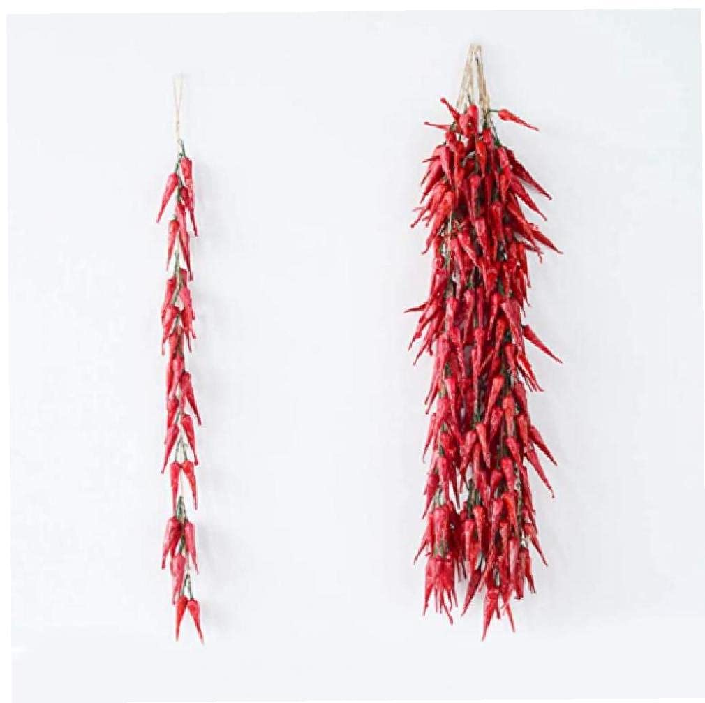 Amazon｜唐辛子 食品模型 リアル 吊り下げ 植物 サンプル 飾り 5本