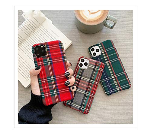 Mixneer Warm Flannel Plaid Cloth Phone Case Simple Plush Fabric Phone Case Compatible With Iphone 11 12 Mini Pro Max Se 2020 7 8 6 6S Plus Xr X Xs Cover (Compatible With Iphone 11, Gray) #TOP6