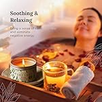 Magnificent 101 Long Lasting Pure White Sage Candle - 6 Oz - 35 Hour Burn Time - Organic, All Natural, Soy Candle to Cleanse Your Home & Calm, Soothe, Use with Sage Smudge Kit - Spiritual - Image 4