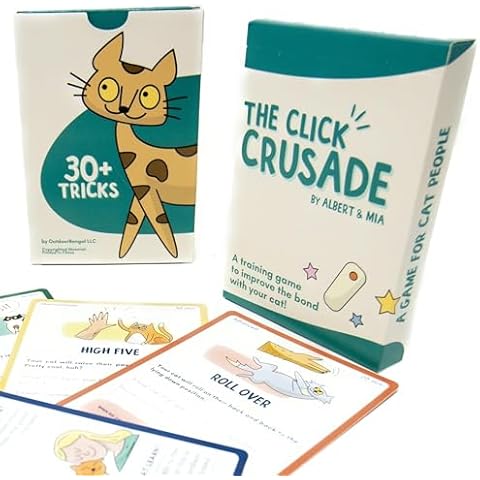 OutdoorBengal The Click Crusade (Cat Training Card Game Guide to Clicker Training for Cats for Teaching Tricks, Improving Communication and Bonding with Your Kitten (Clicker not Included) Cover