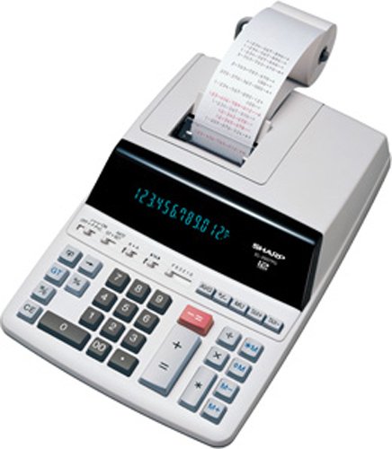 Preisvergleich Produktbild Sharp EL-2607PG druckender Tischrechner, Zeilendruck, Steuerberechnung, 12-stellig