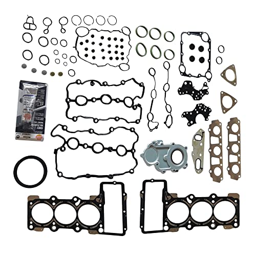 Image of PartsFlow Engine Gasket Kit Seal Set For 2009 2010 2011 2012 2013 2014 2015 2016 2017 Audi A4 A5 A6 S5 Quattro VW Touareg 3.0
