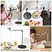 Overhead Phone Mount for Video Recording, Aluminum Overhead Tripod for iPhone, Desk Phone Camera Stand for Cooking, Nail Techs, Filming, Live Streaming