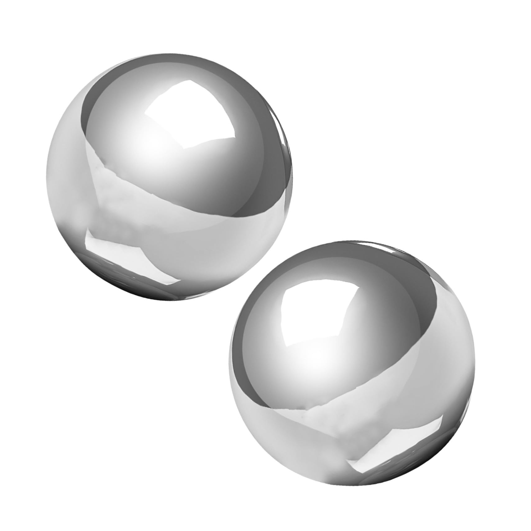 Sosoport 2 Pezzi Sfera Gazing in Acciaio Inossidabile Globo Riflettente Specchiato per Giardino Patio e Prato Sfera Decorativa Lucidata per Esterni