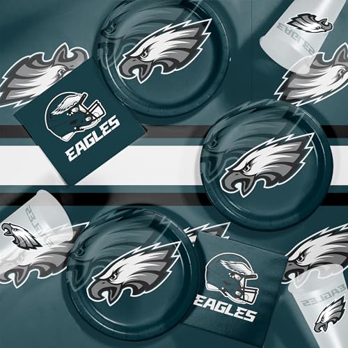 Philadelphia Eagles Tableware Kit 49 ct Officially Licensed