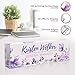 Desk Name Plate Personalized, Custom Name Plate for Desk, Personalized Teacher Appreciation Gifts for Desk Decor, Office Gifts for Coworkers Employees Boss, Teacher, Social Worker (Purple Butterfly)
