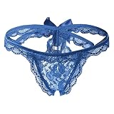 ETAOLINE Women's Lingerie Panties Lace Knickers Briefs Underwear (L, Royal blue, l)