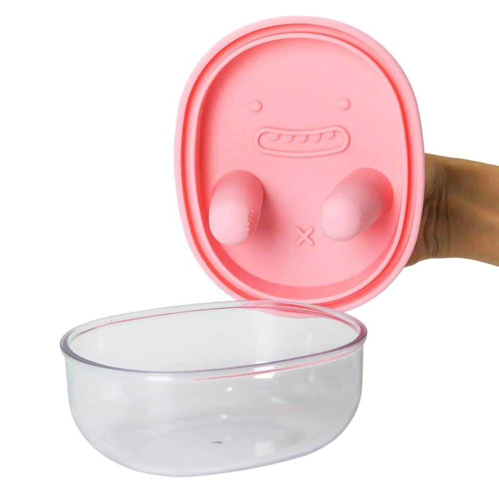 Hndhbfgrt For No-Dirt Hand Snack Storage Box for No-Mess Hands, Food Containers Holder for Travel, School