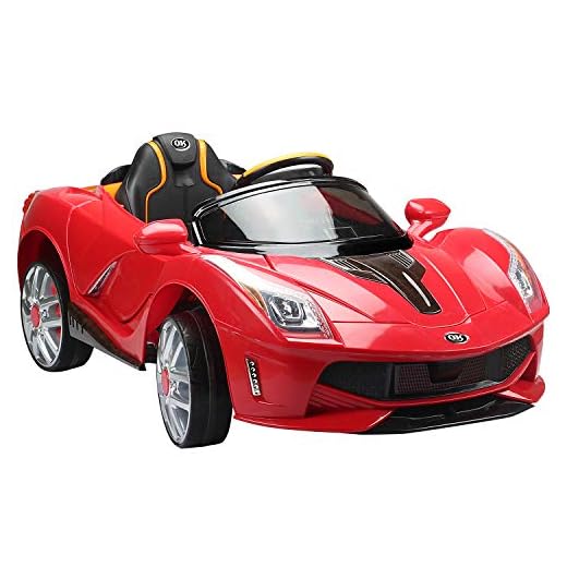 Coche Electrico de Bateria 12V para Niños Infantil Deportivo 130x71x52cm 3-8 Años Musica MP3 (Rojo)