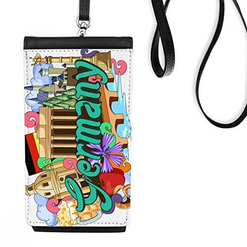 Bourse smartphone château pierre bière en cuir synthétique noir durable