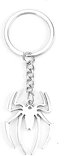 FRULX novelty keyrings,Simple and Stylish Teacher Keychain,Silver Metal Keychain with Spider Design a Thoughtful and Personalised Gift for Teachers,Personalised Keyring,Personalised Gifts for Teachers