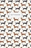  Notebook: Dachshund wiener dog pattern - - Cute Design: 5.5\