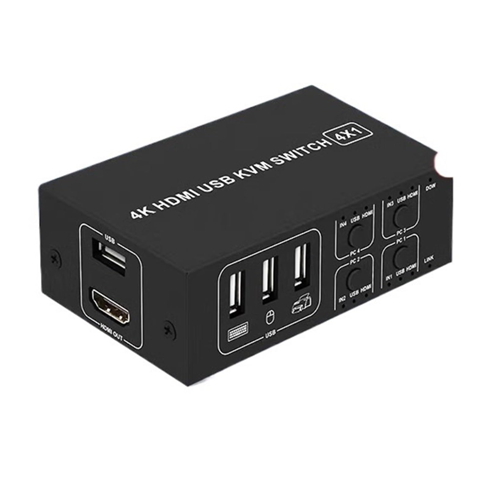 4 in 1 Out HDMI-Compatible USB KVM Switch 4 Port 4K 60Hz + Desktop Controller for 4 PC Share Monitor Mouse Keyboard Printer-image-39