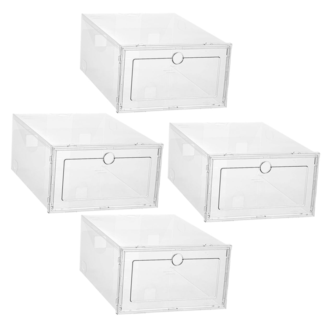 Bacs de rangement pour chaussures MAGICLULU | Étagère en fil pliable lot de 4