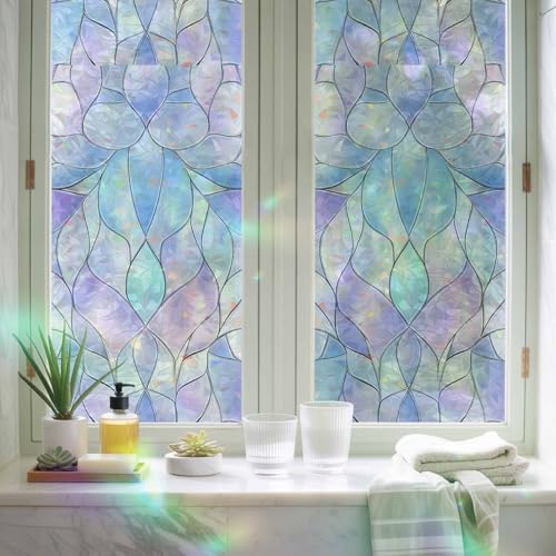 Película Decorativa Arcoíris para Ventanas 17.7x78.7 Pulg 2 pz miniatura 3