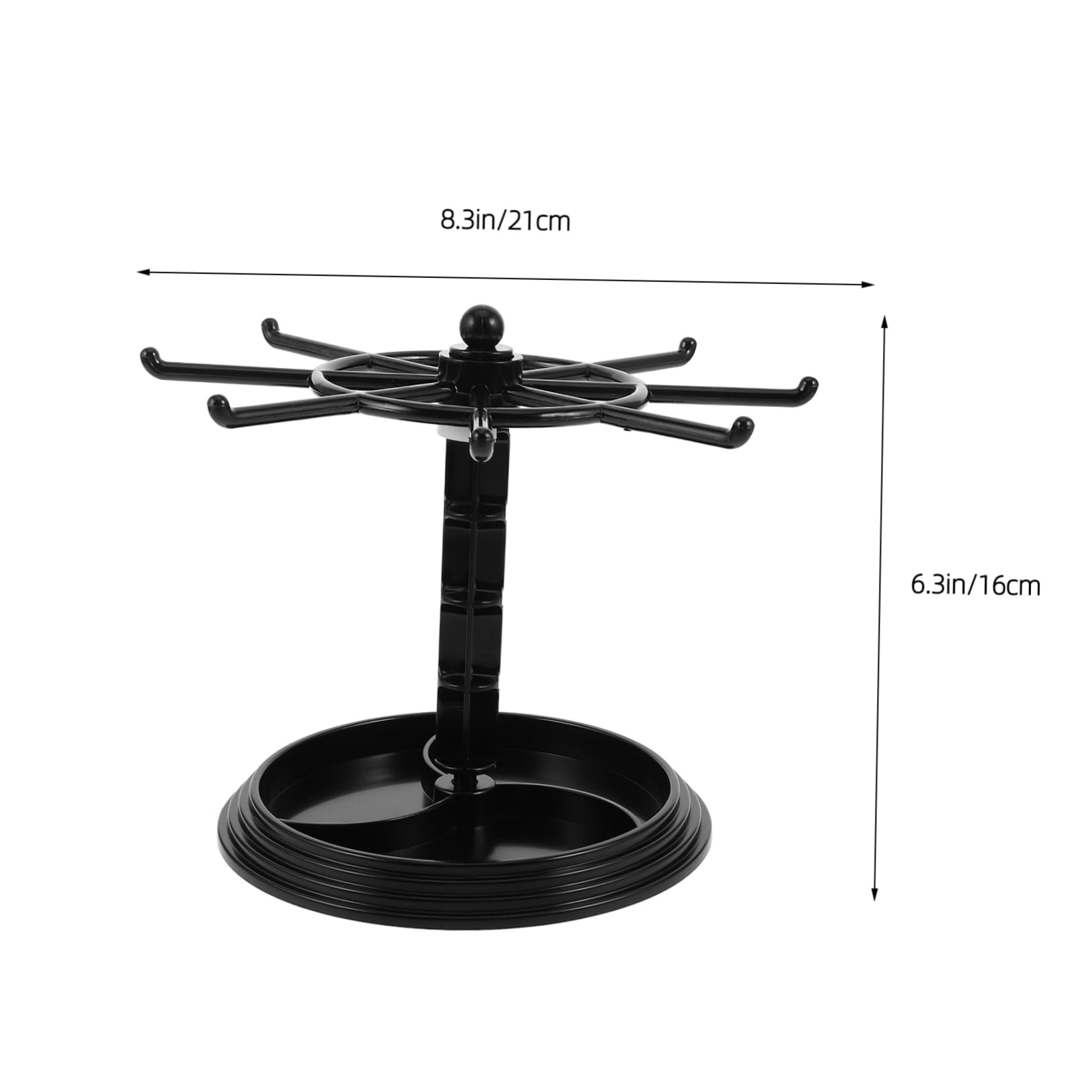 BESPORTBLE Jewelry Rack Rotating Display Stand Elegant Necklace Holder for Easy Access Versatile Jewelry Organizer for Bracelets Earrings Keychains and Accessories