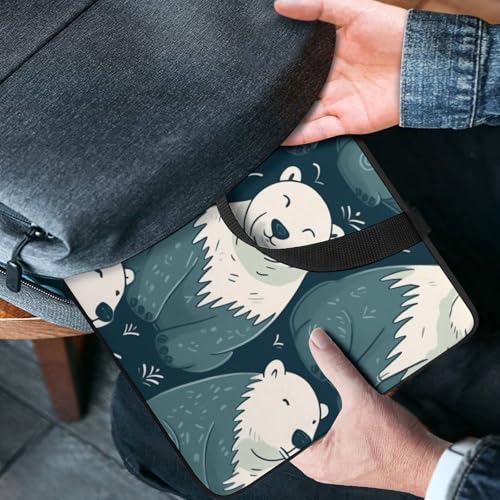 Sac ordinateur portable étanche tablette housse ours blanc